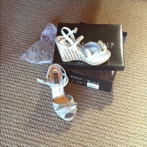 WHBM Sophie Grey Wedges